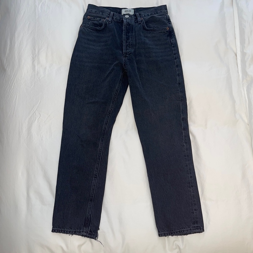 Agolde High Rise Straight Crop, Size 26, Color: In Mascara, Condition: Excellent